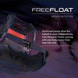 Gregory Paragon 70L FreeFloat Dynamic Hipbelt - elasticised flex panels move with your body