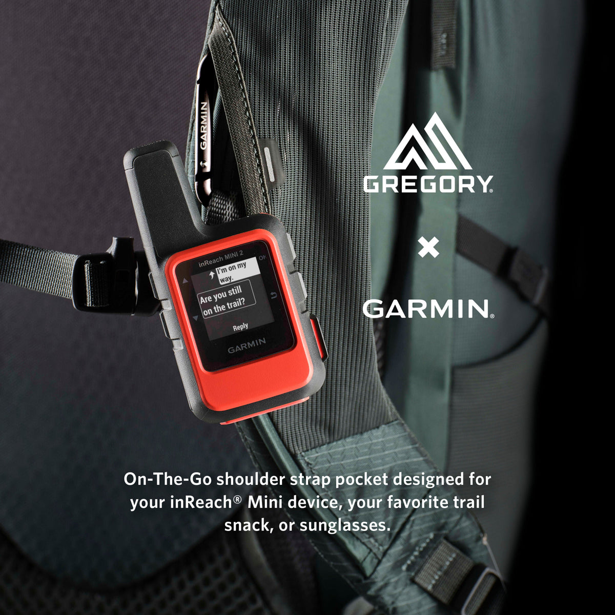 Gregory Paragon 70L On-the-Go Shoulder Strap Pocket - designed for Garmin inReach, snacks, or sunglasses