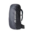 Gregory Raincover 30-50L Waterproof Backpack Cover in Obsidian Black - Front View with reflective logo