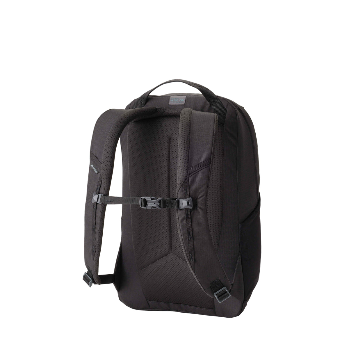 Gregory Retna 20L Everyday Backpack in Carbon Sky - Back View showing padded shoulder harness