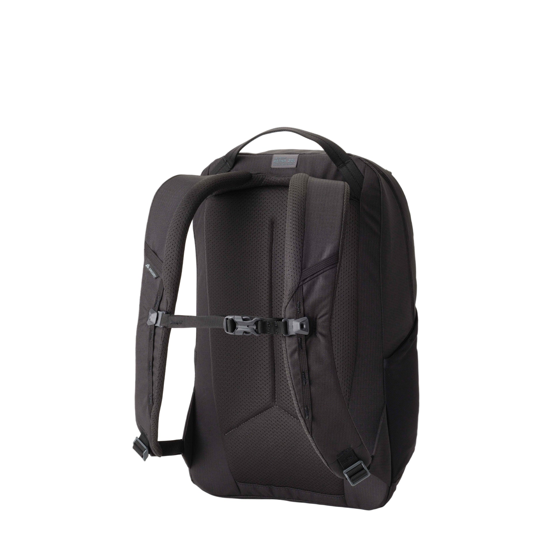 Gregory Retna 20L Everyday Backpack in Carbon Sky - Back View showing padded shoulder harness