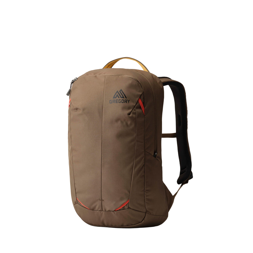 Gregory Retna 20L Everyday Backpack in Mesa Brown - Front View with minimalist design
