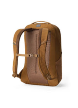 Gregory Rhune 18L Everyday Backpack in Coyote Brown - Back View showing breathable backpanel