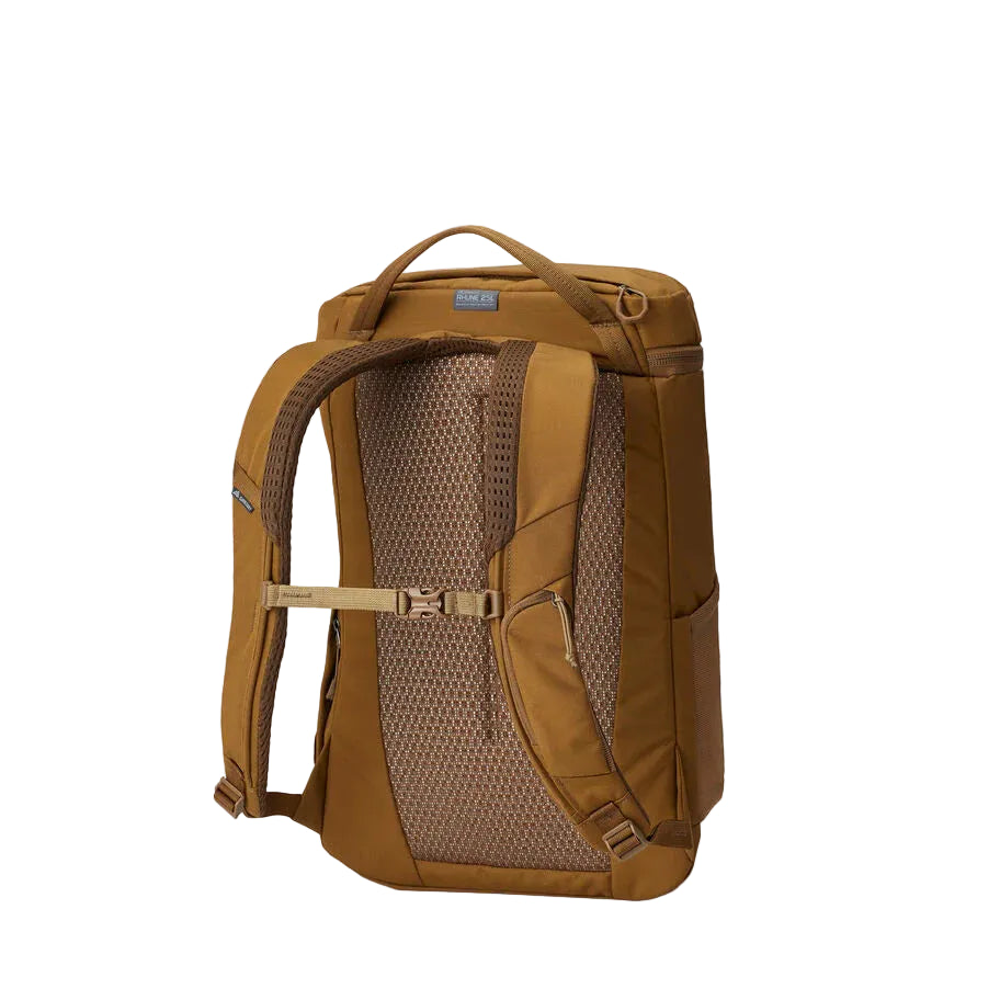 Gregory Rhune 25L Everyday Backpack in Coyote Brown - Back View showing AirCushion technology