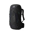 Gregory Stout 35L Men's Backpack in Forest Black - Front View with trekking pole attachments