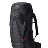 Gregory Zulu 65L Men's Backpack in Volcanic Black - Front Angle View with FreeFloat suspension