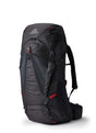 Gregory Zulu 65L Men's Backpack in Volcanic Black - Front Angle View with FreeFloat suspension