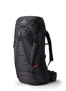 Gregory Zulu 65L Men's Backpack in Volcanic Black - Front Angle View with FreeFloat suspension