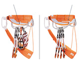 Petzl Sitta Outdoor Action Orange - Front gear loops with movable separator for organisation