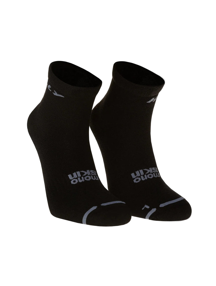 Hilly Active Anklet Zero performance running socks - left side detail with LYCRA SPORT construction