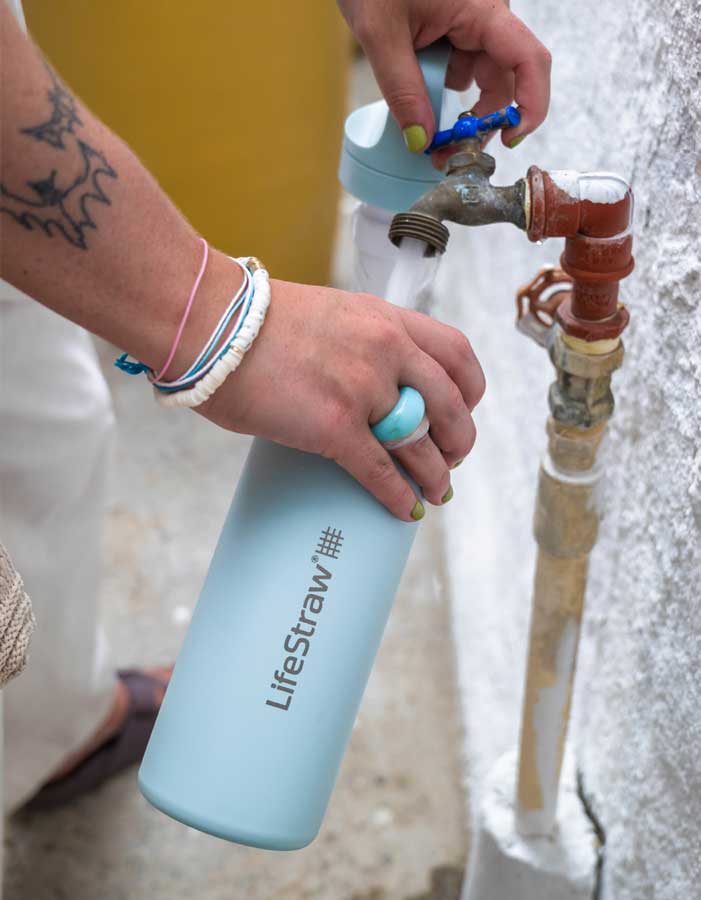 LifeStrawLifeStraw Go Series Stainless Steel Water Filter Bottle 18ozOutdoor Action