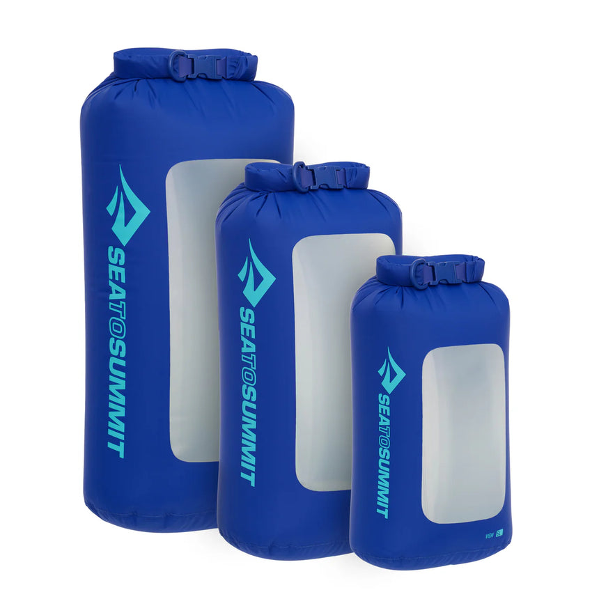 Sea to Summit Lightweight Dry Bag View Outdoor Action Surf Blue- Variant Sizes