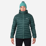 Mountain Equipment Frostline Women's Jacket Outdoor Action Deep Teal - Front Fit on Model