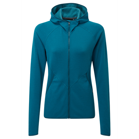Mountain Equipment Calico Hooded Women's Jacket Outdoor Action Mykonos/Majolica - Front