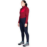 Mountain Equipment Sonica Women's Tight Outdoor Action Majolica Blue - Full View on Model