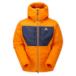 Mountain Equipment Kryos Men's Jacket Outdoor Action Mango/Medieval- front
