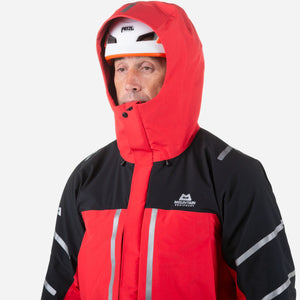 Mountain Equipment Kongur MRT Jacket front close up hood model image