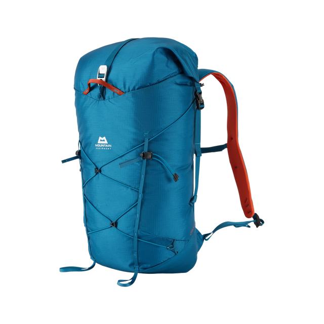 Mountain Equipment Orcus 28+ Backpack Outdoor Action Alto Blue - Full front angle image