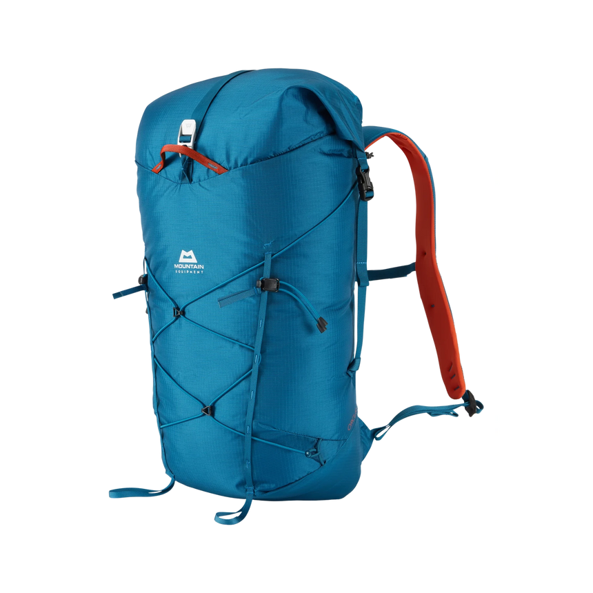 Mountain Equipment Orcus 28+ Backpack Outdoor Action Alto Blue - Full front angle image