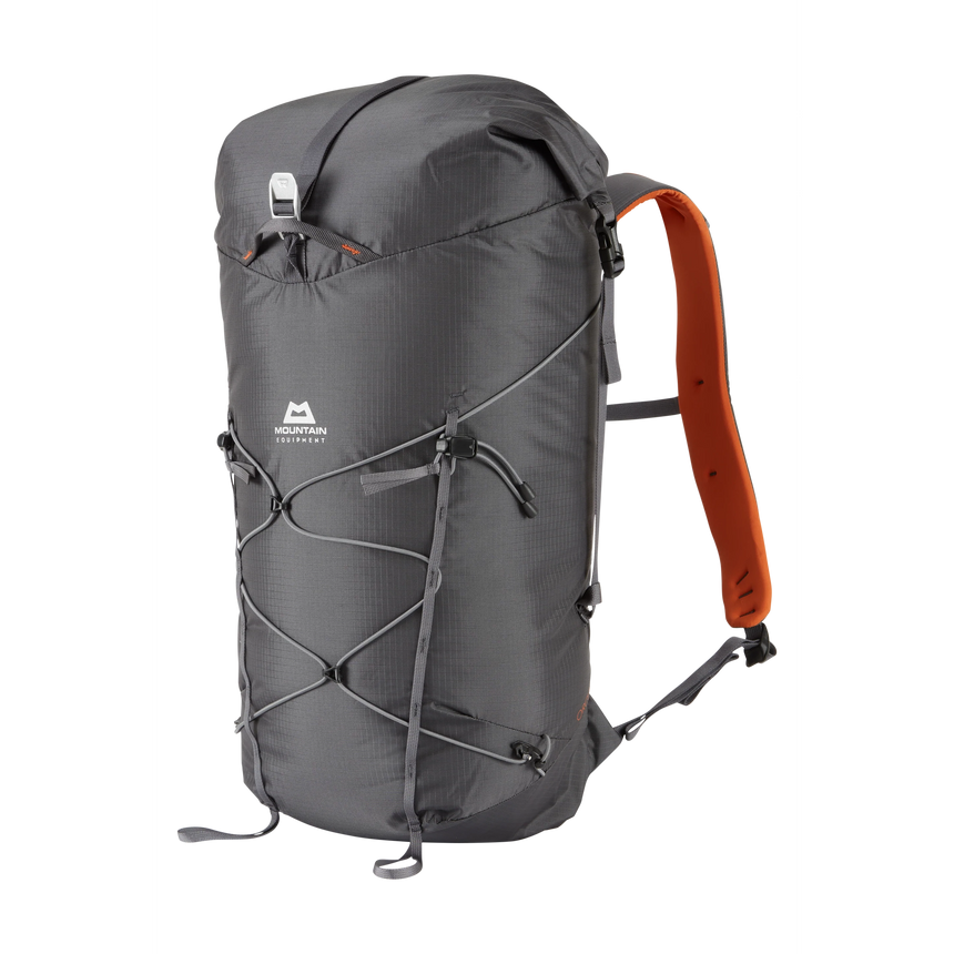 Mountain Equipment Orcus 28+ Backpack Outdoor Action Anvil Grey - Full front angle image