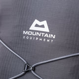 Mountain Equipment Orcus 28+ Backpack Outdoor Action Anvil Grey - Close up logo image