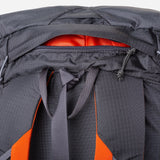 Mountain Equipment Orcus 28+ Backpack Outdoor Action Anvil Grey - Close up back top handle image