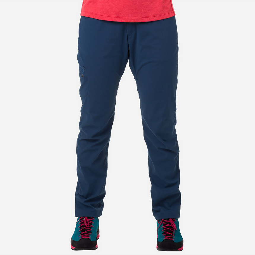 Mountain Equipment Dihedral Women's Pant Outdoor Action Majolica Blue - Front on Model
