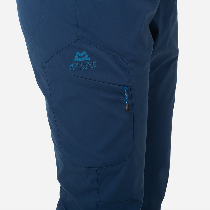 Mountain Equipment Dihedral Women's Pant Outdoor Action Majolica Blue - Zippered Thigh Pockets
