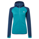 Mountain Equipment Eclipse Hooded Women's Jacket Outdoor Action Topaz/Medieval- front