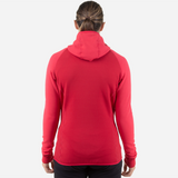 Mountain Equipment Eclipse Hooded Women's Jacket Outdoor Action MoltenRed/Capsicum- back fit