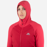 Mountain Equipment Eclipse Hooded Women's Jacket Outdoor Action MoltenRed/Capsicum- hood