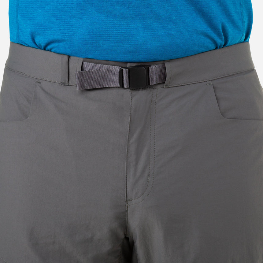 Mountain Equipment Inception Men's Pant Outdoor Action Shadow Grey - Low profile belt