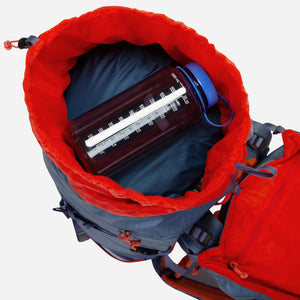 Mountain Equipment Fang 35+ Backpack open storage lid close up image