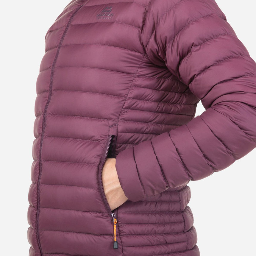Mountain Equipment Earthrise Women's Jacket Outdoor Action Raisin- pocket