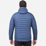Mountain Equipment Earthrise Hooded Men's Jacket Outdoor Action Dusk- back fit on model