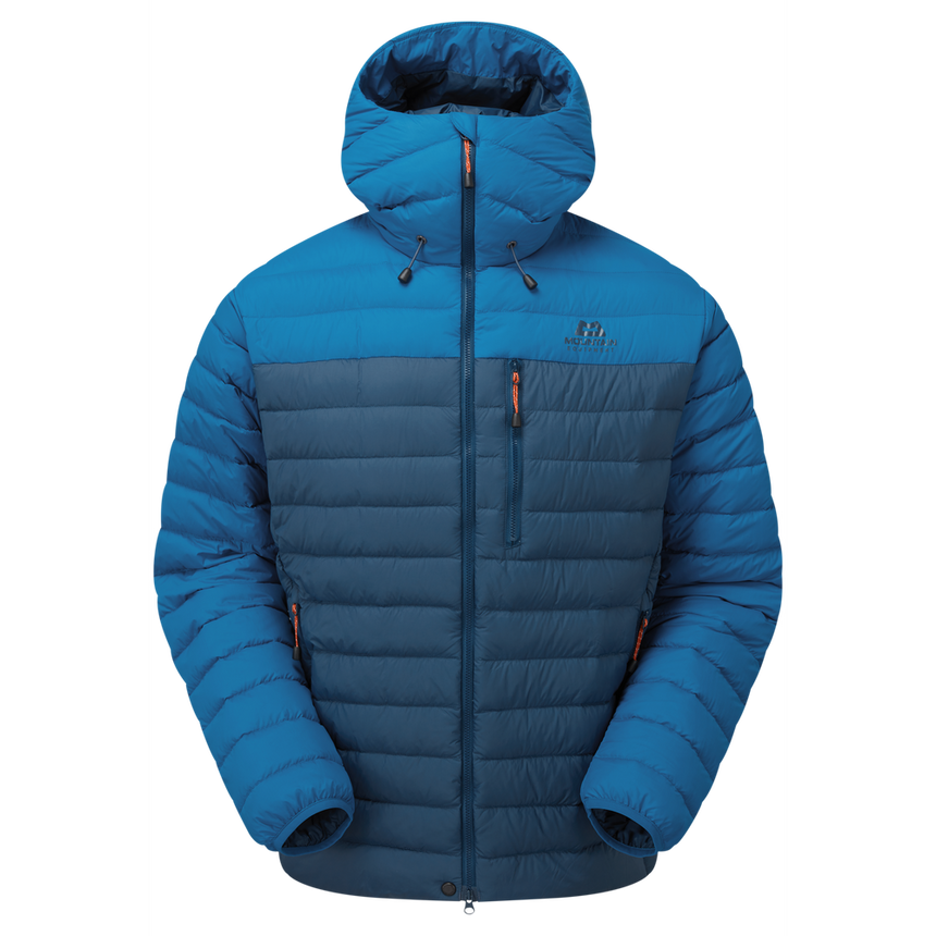 Mountain Equipment Earthrise Hooded Men's Jacket Outdoor Action Majolica/Mykonos- front
