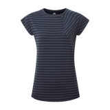 Mountain Equipment Silhouette Women's Tee Outdoor Action Cosmos Stripe/Cosmos - Front