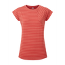 Mountain Equipment Silhouette Women's Tee Outdoor Action Rosewood Stripe/Rwood - Front
