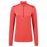 Mountain Equipment Nava LS Women's Zip T Outdoor Action Hibiscus/Capsicum - Front