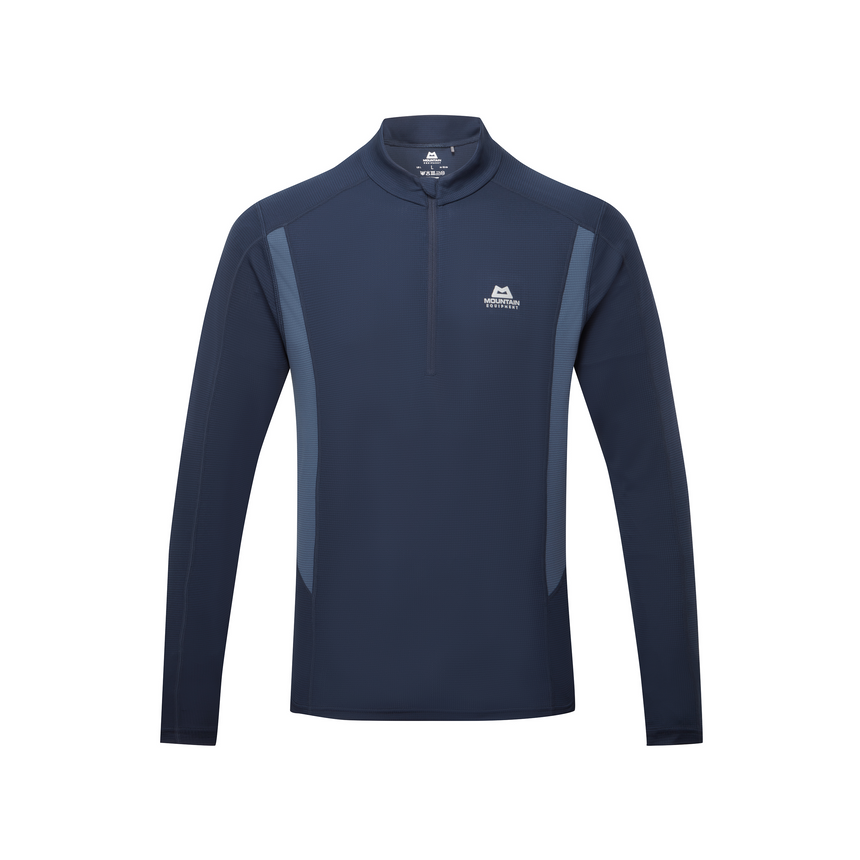Mountain Equipment Ignis Long Sleeve Men's Zip Tee Outdoor Action