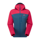 Mountain Equipment Aerotherm Women's Jacket Outdoor Action Majolica/Capsicum - Front