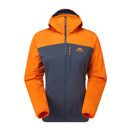 Mountain Equipment Aerotherm Women's Jacket Outdoor Action BlueNights/Ember - Front
