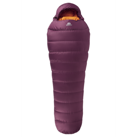 Mountain Equipment Classic Eco 500 Women's Sleeping Bag Outdoor Action Raisin - Front Full Length