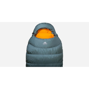 Mountain Equipment Glacier 700 Women's Sleeping Bag top half closed zip image