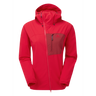 Mountain Equipment Squall Hooded Women's Jacket Outdoor Action Capsicum/TibetanRed - Front