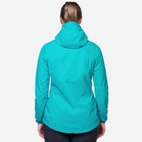 Mountain Equipment Squall Hooded Women's Jacket Outdoor Action Topaz/Majolica - Back Fit on Model