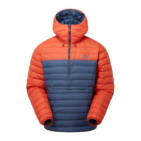Mountain Equipment Earthrise Hooded Men's Pullover Outdoor Action Dusk/RedRock - Front