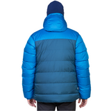 Mountain Equipment Annapurna Men's Jacket Outdoor Action Majolica/Mykonos- back fit on model