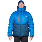 Mountain Equipment Annapurna Men's Jacket Outdoor Action Majolica/Mykonos- front fit on model