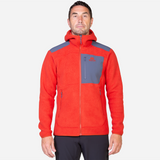 Mountain Equipment Highpile Hooded Men's Jacket Outdoor Action RedRock/Ombre- front fit on model